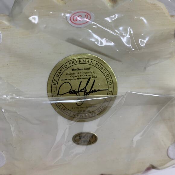 David Frykman Angel on Piano Musical Figurine Oldest Angel Collection 1999 - Picture 6 of 8